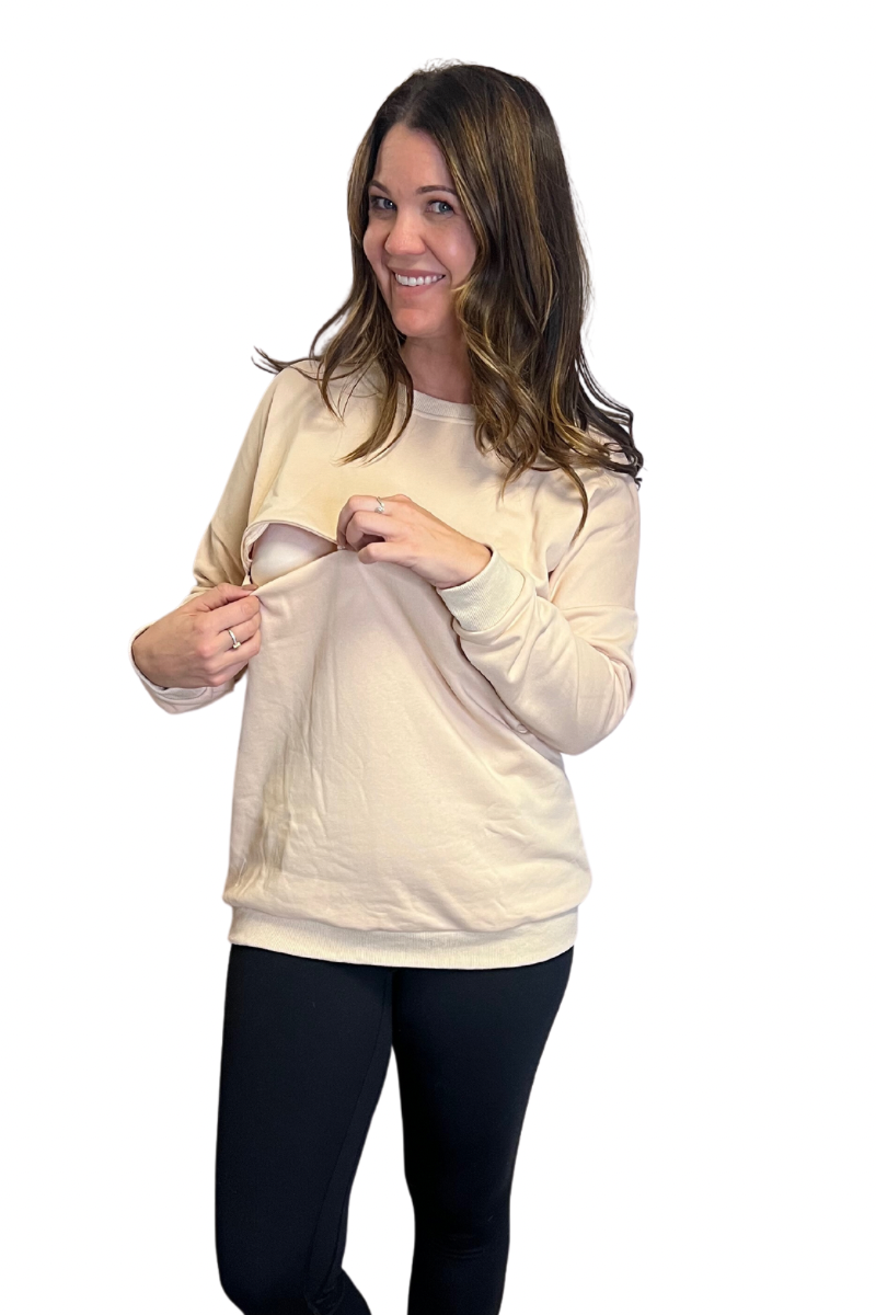 ZippyMama Breastfeeding Sweatshirt