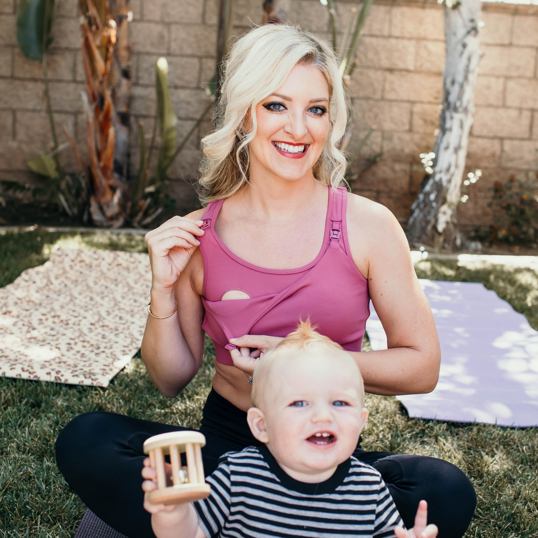 ZippyMama Nursing Sports Crop
